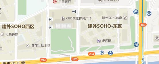 建外soho地图
